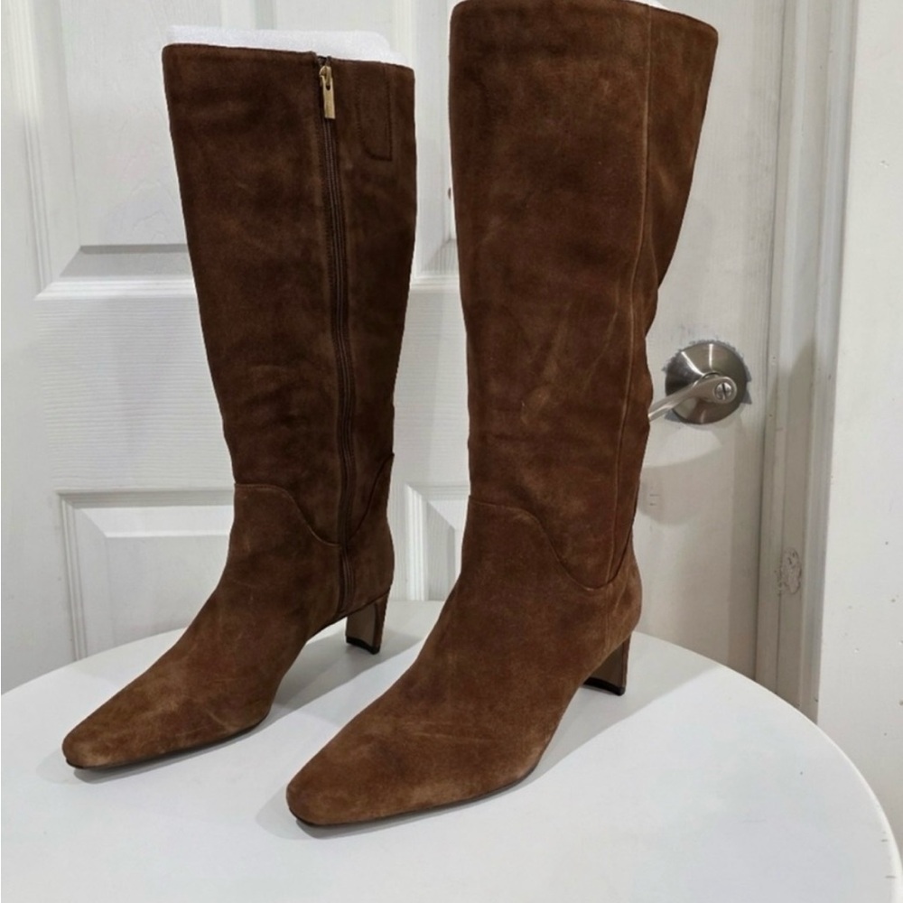 Dolce Vita Tan Suede Heeled Boots